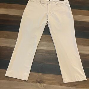 J Lindeberg Men's Khaki Golf Pants